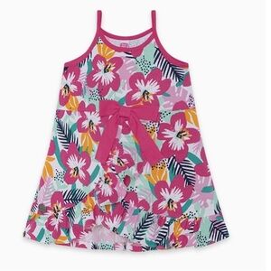 Floral Pink Kids Casual Dress